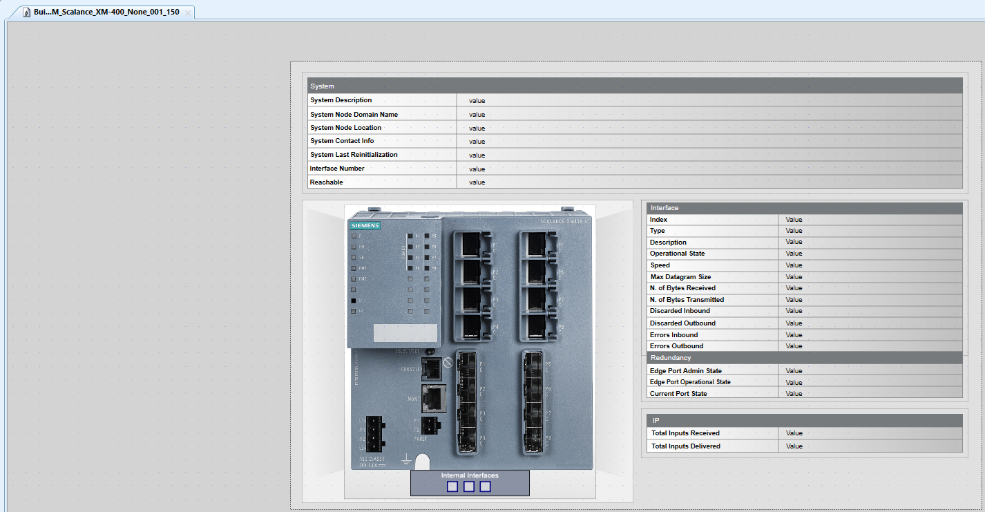 Scalance XM-400 Engineering Graphic Template