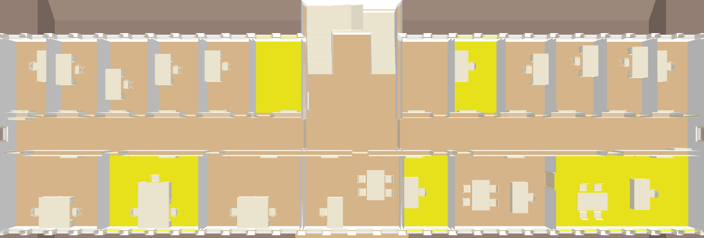 Floor Overview: Room Lighting State