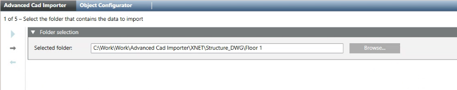 Page 1: Select folder