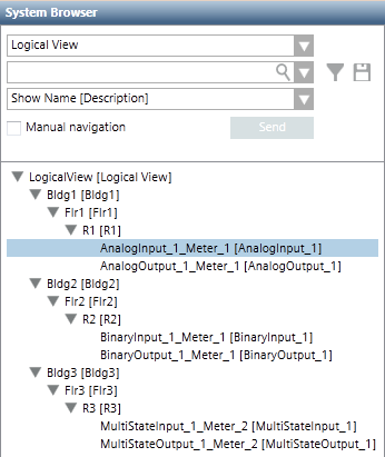 Logical Hierarchy in System Browser