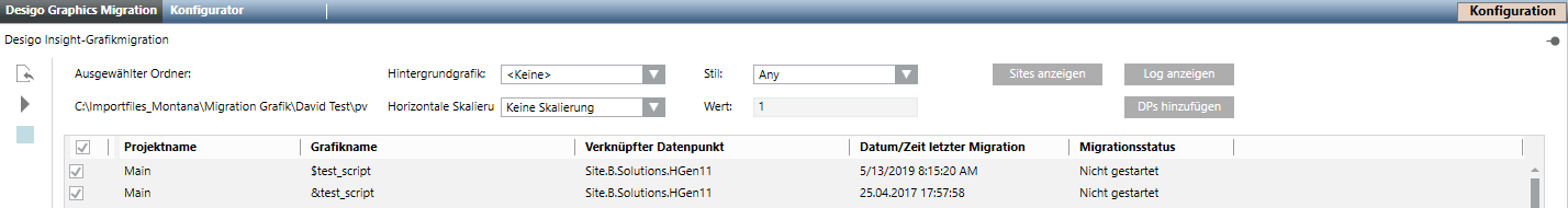 Select Base Graphic for Migration