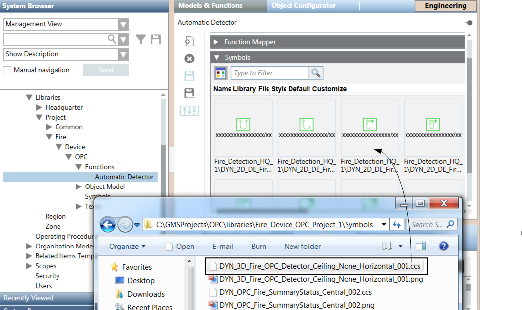 The CCS File of the Symbol is Added to a Function